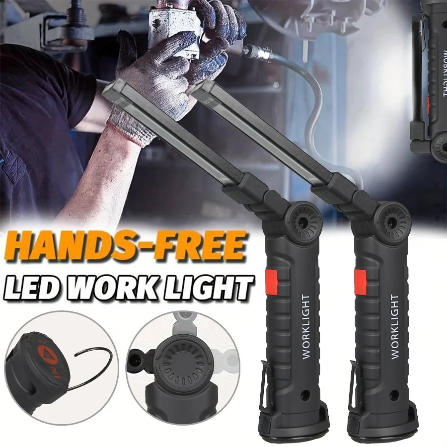 Type C Adapter - New Portable COB LED Flashlight USB