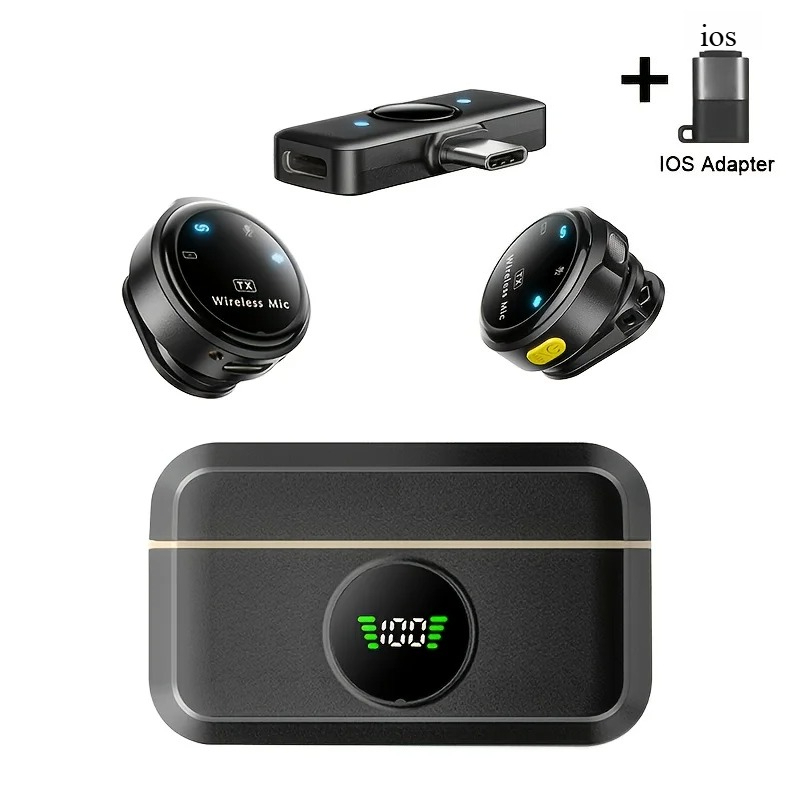 Wireless Lavalier Microphone f - огляд і ціна Type C Adapter