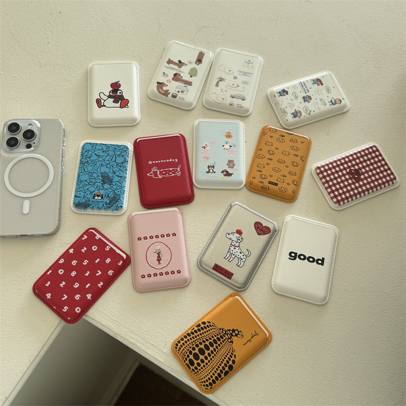 Cute Cartoon PU Leather Magnet - огляд і ціна Phone Accessories Cute