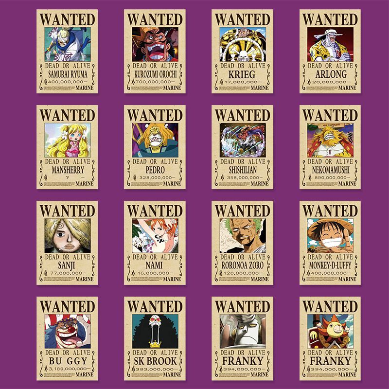 140pcs One Piece Bounty Sticke - огляд і ціна Phone Accessories Poster