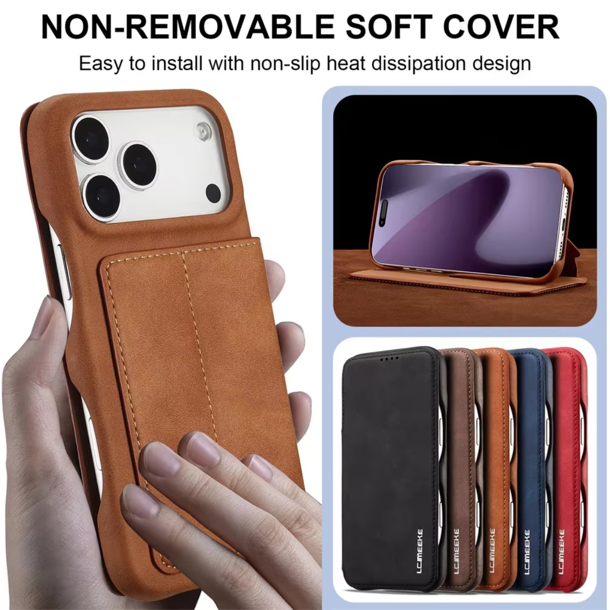 Leather Wallet Magnetic Flip C - огляд і ціна Phone Accessories Hippers