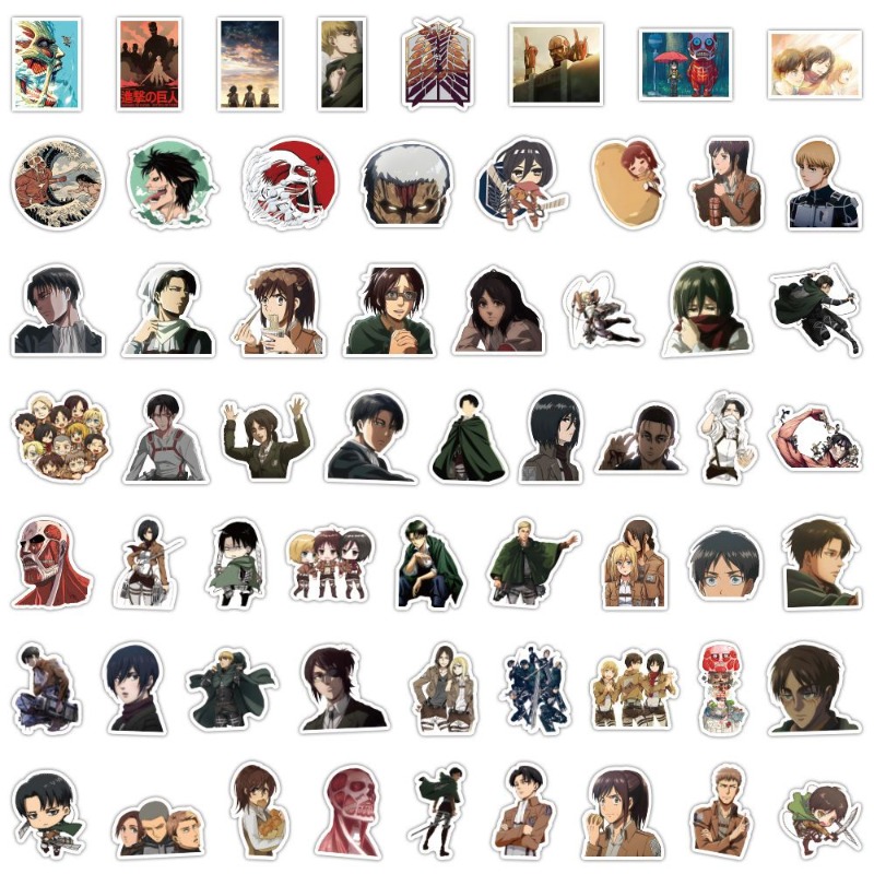 60Pcs Attack on Titan Anime St - огляд і ціна Phone Accessories Cute