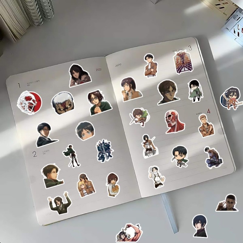 60Pcs Attack on Titan Anime St - огляд і ціна Phone Accessories Cute