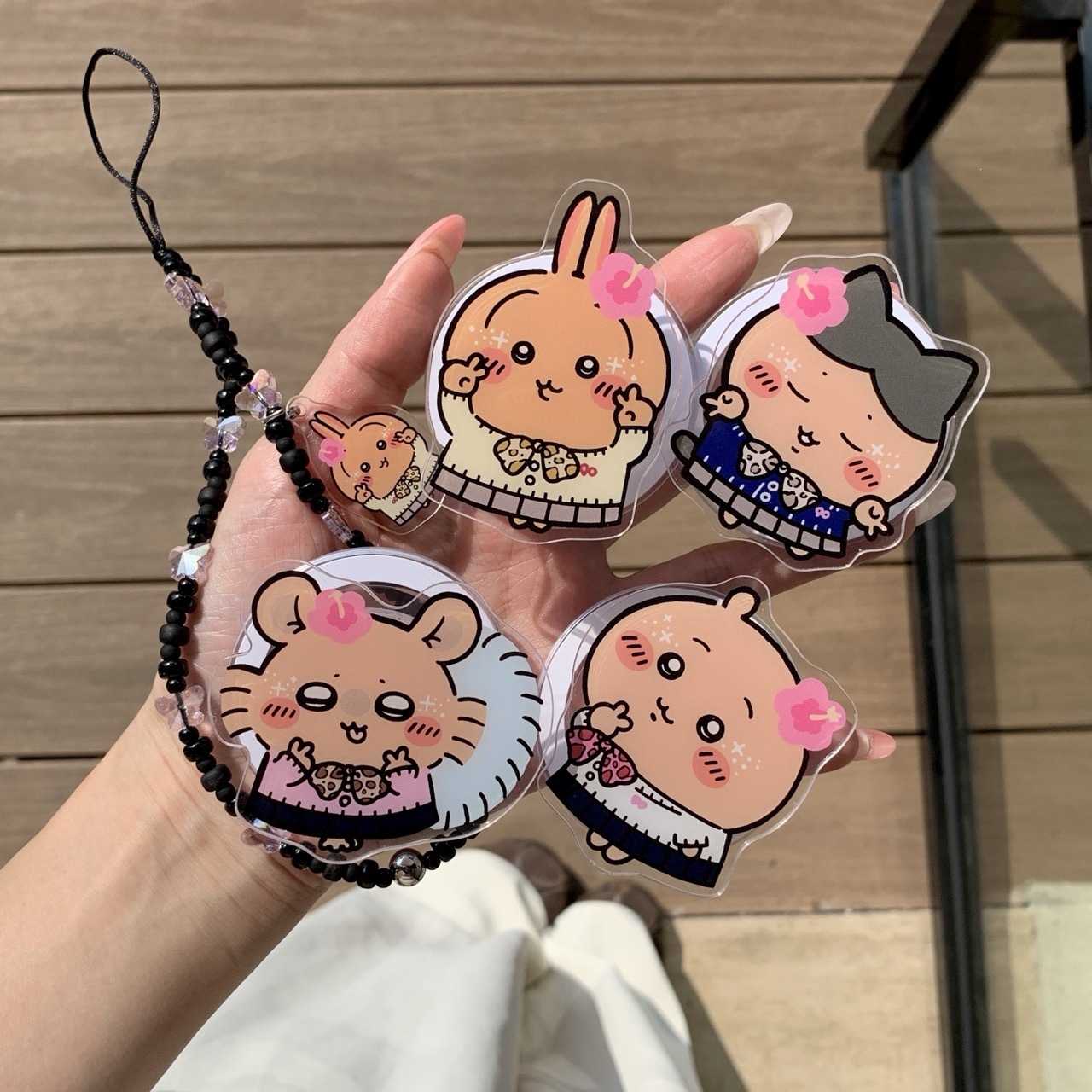 Cute Usagi Hachiware Acrylic P - огляд і ціна Phone Accessories Beads