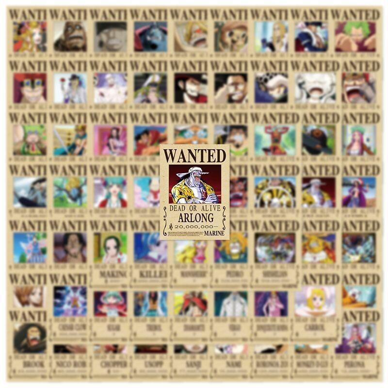 One Piece Sticker 140Pcs Wante - огляд і ціна Phone Accessories Poster