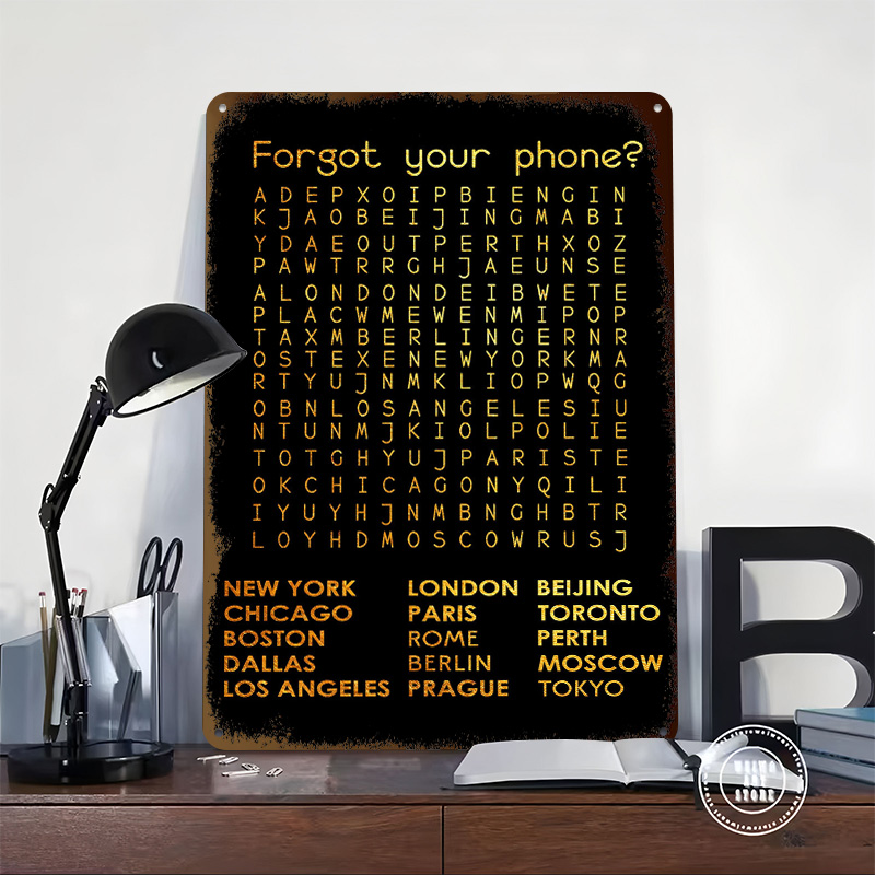 Forgot Your Phone Tinplate Pos - огляд і ціна Phone Accessories Poster