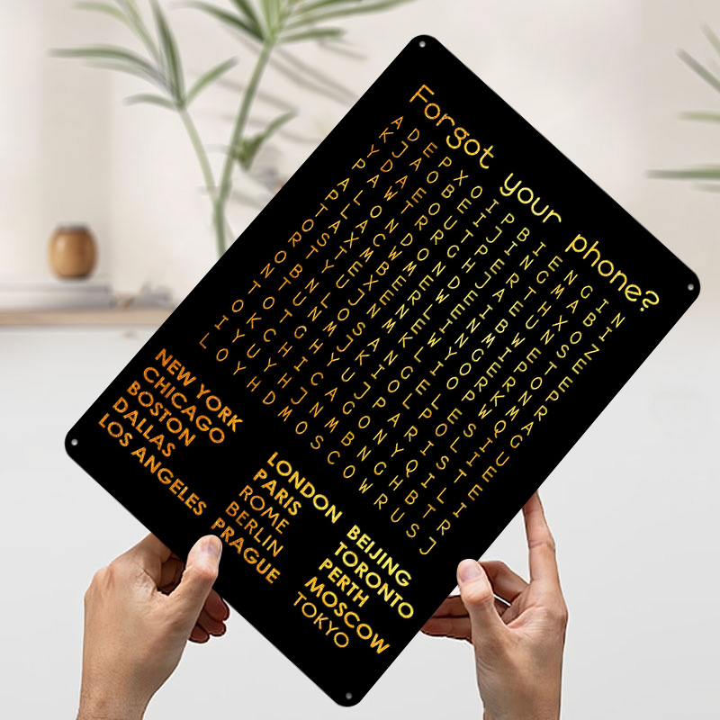 Forgot Your Phone Tinplate Pos - огляд і ціна Phone Accessories Poster