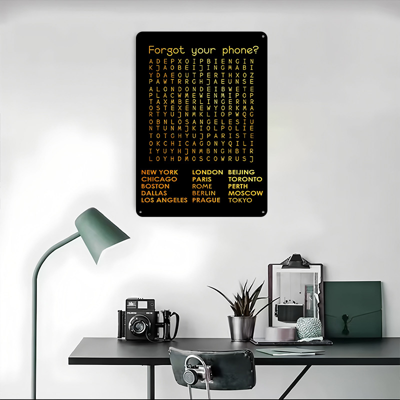 Forgot Your Phone Tinplate Pos - огляд і ціна Phone Accessories Poster