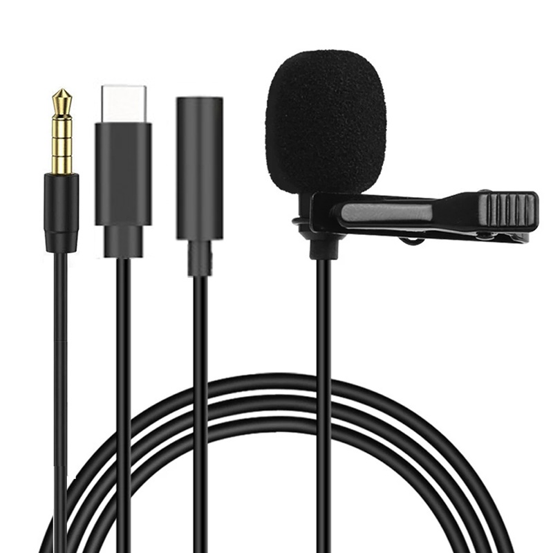 1.5m Mini Portable Lavalier Mi - огляд і ціна Type C Adapter